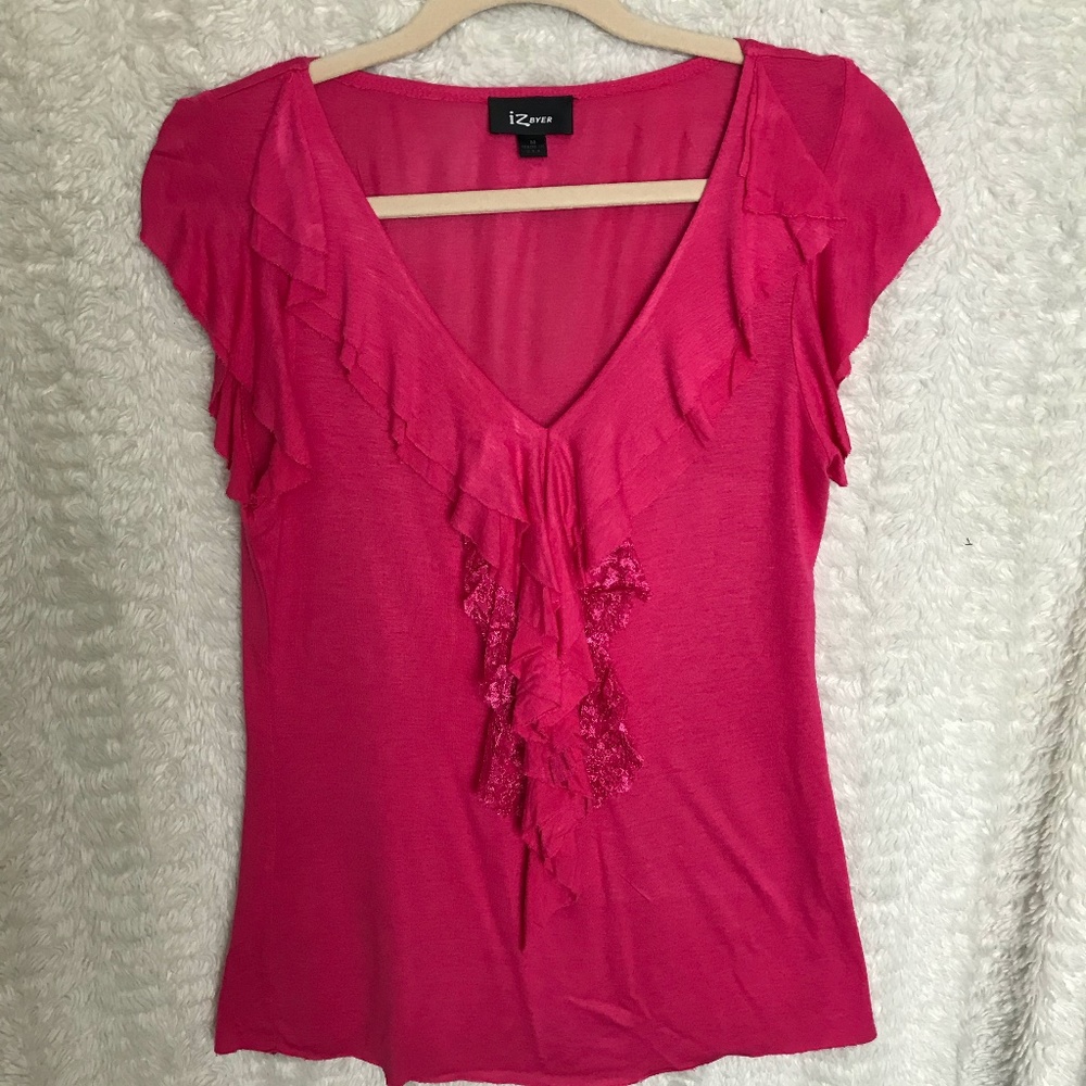 🔶5 for $25🔶Pink Ruffled Top